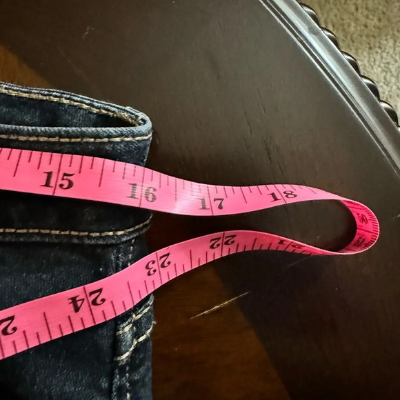 Wrangler Aura Jeans Women's Bootcut Mid Rise Stretch Dark Wash Blue Denim SZ 12 - Picture 9 of 14